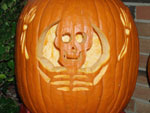 skeleton pumpkin